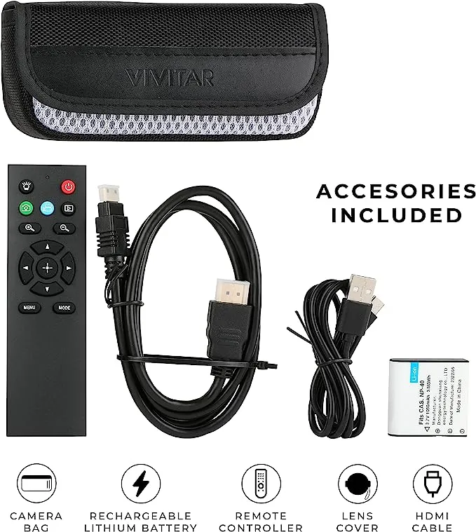 Vivitar 4K Camcorder w/ 3" Rotational LCD