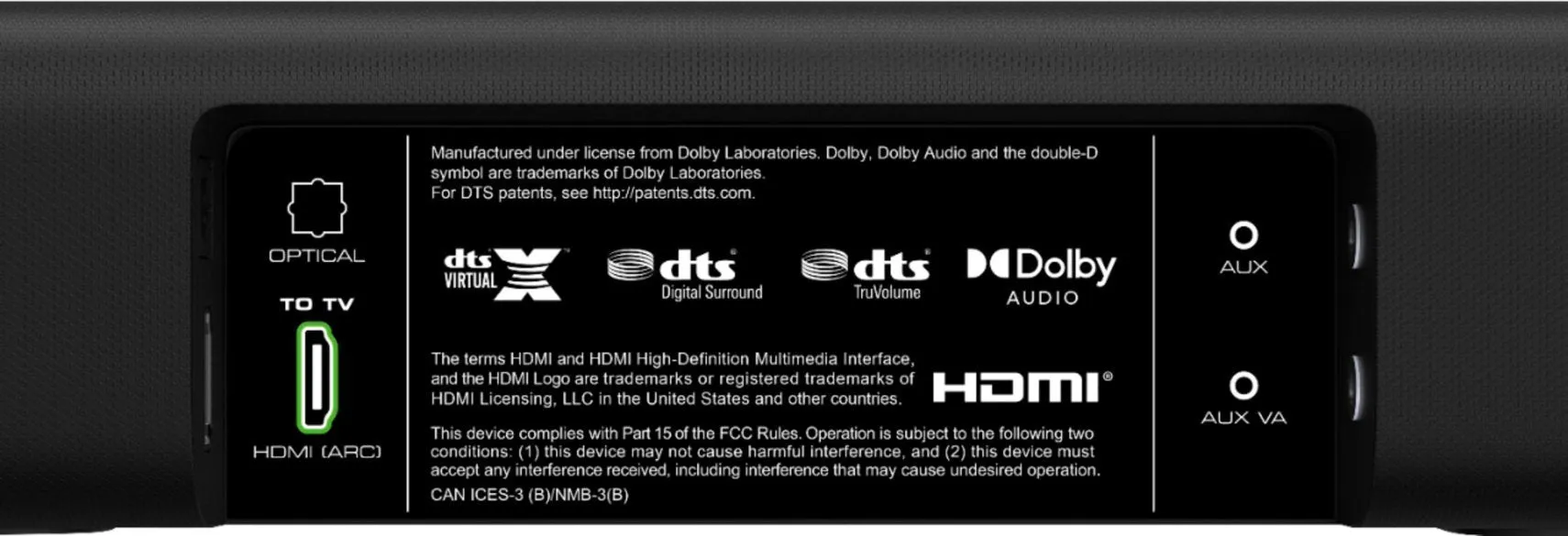 VIZIO 5.1 Channel Soundbar with Wireless Subwoofer and Dolby Audio 5.1 DTS VirtualX V51-H6