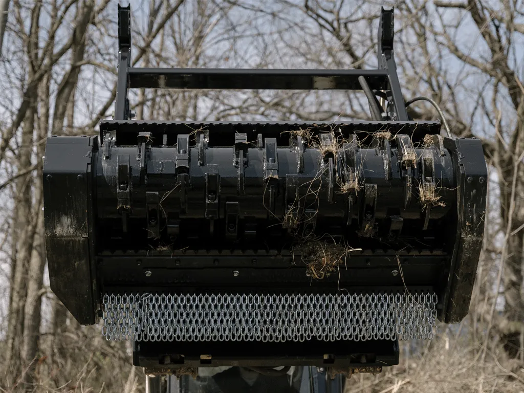 WERK BRAU FHX Brush Hound Defender Drum Mulcher for skid steers