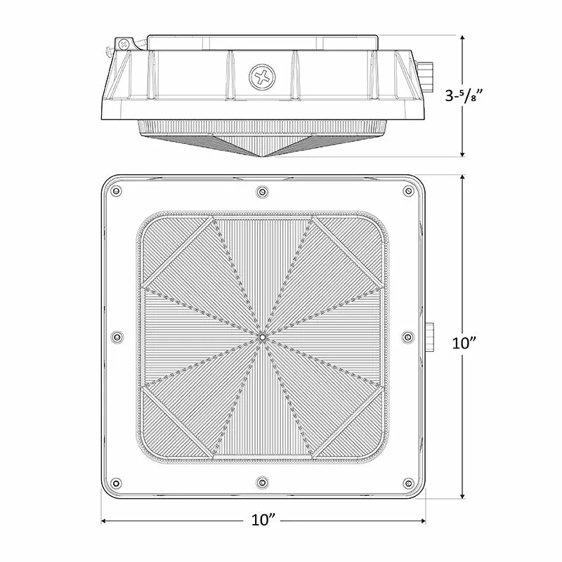 Westgate CDLX 15W/25W/35W/45W LED Canopy Light, 3000K