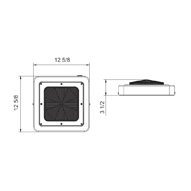 Westgate CXES 30W/45W/60W Square New Concept Garage and Ceiling Lights with Emergency Back Up Battery