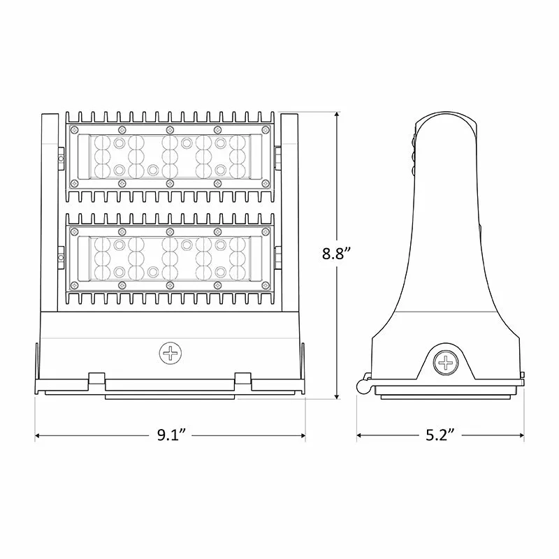 Westgate LW360 80W LED 360° Rotatable Wall Pack