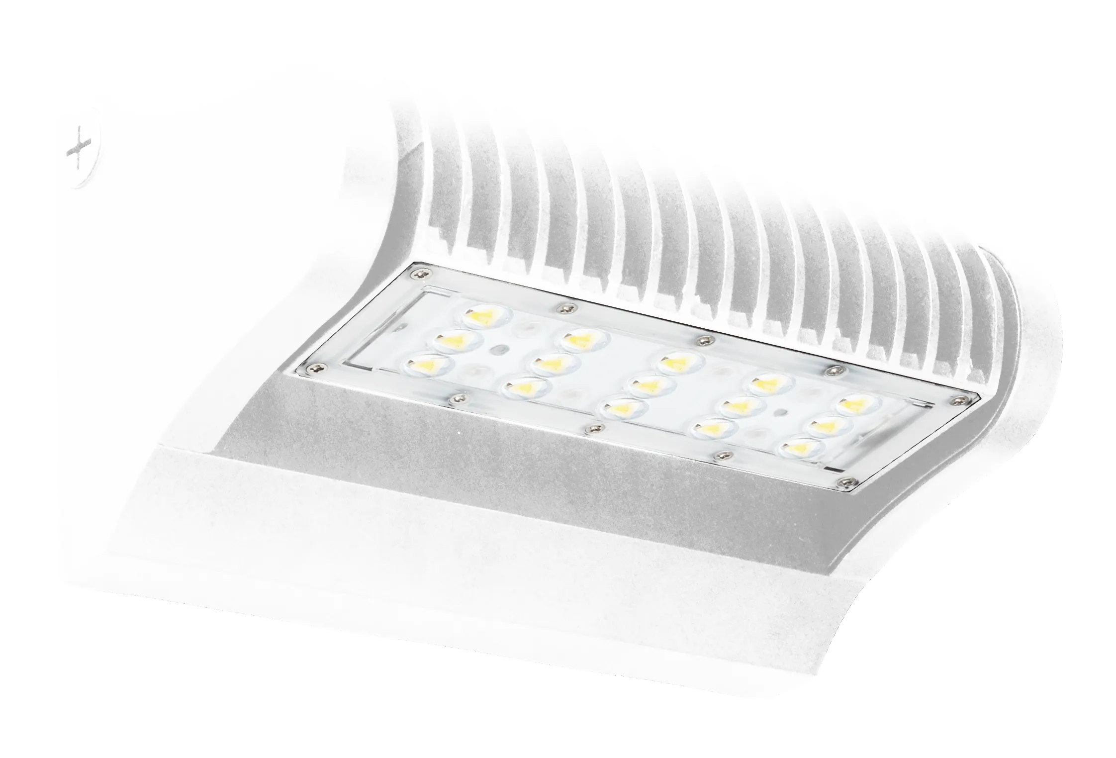 White 40 Watt Led Wall Pack, Rotatable Single Head 120~277V- 3000K