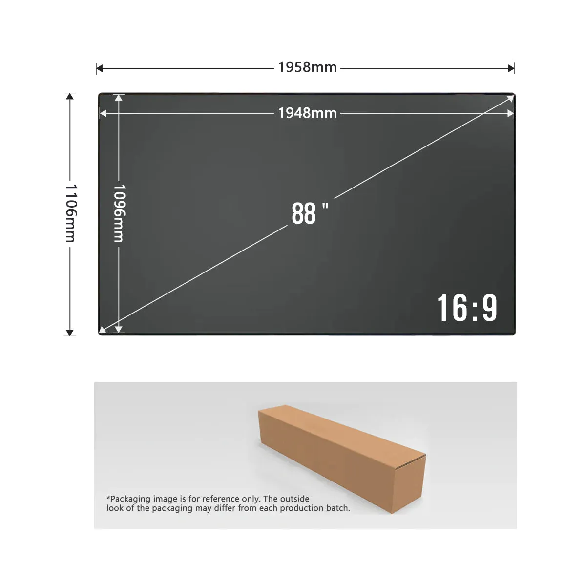 Winways Medium Throw ALR Rollable Fresnel Screen