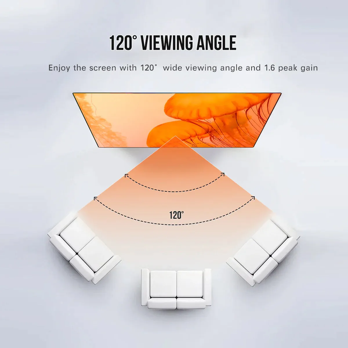 Winways Medium Throw ALR Rollable Fresnel Screen