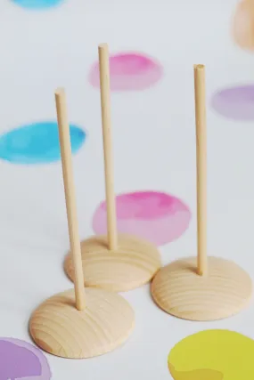 Wooden stands for mini mannequins