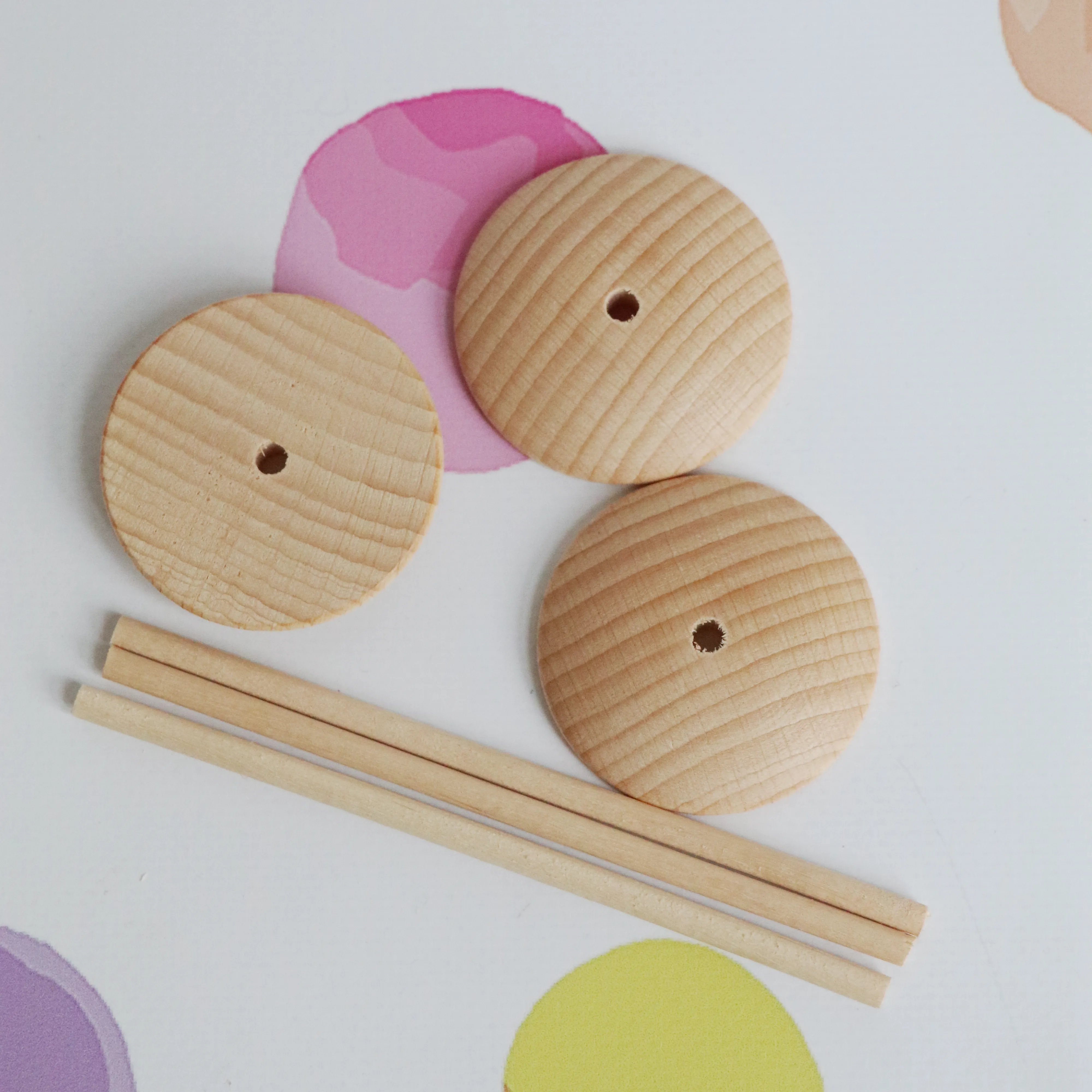 Wooden stands for mini mannequins