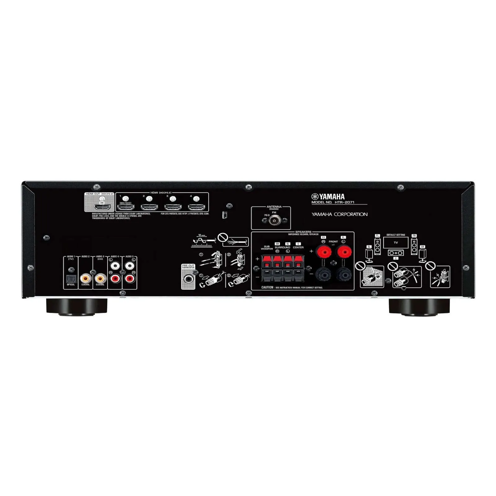 Yamaha YHT-1840 High-Quality 5.1 Channel Home Theater System