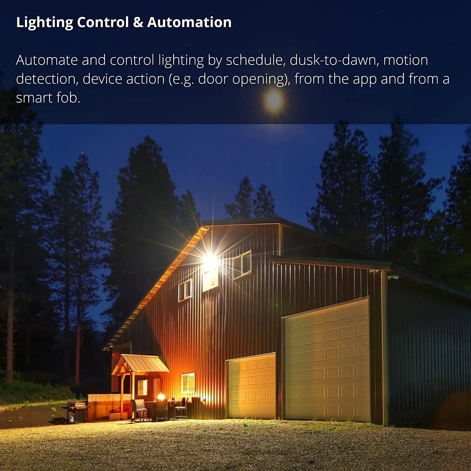 Yolink Lora Smart Outdoor Motion Sensor Starter Kit, Driveway Alert, Property Invasion/Tresspassing Detector, Email/Sms/Push Alerts, Alexa, IFTTT, Home Assistant: Includes (2) Sensors, (1) Speakerhub