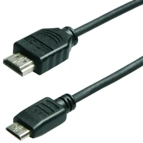 Zenith VH3003HDMN HDMI Cable, Black Sheath, 3 ft L :CD: QUANTITY: 1