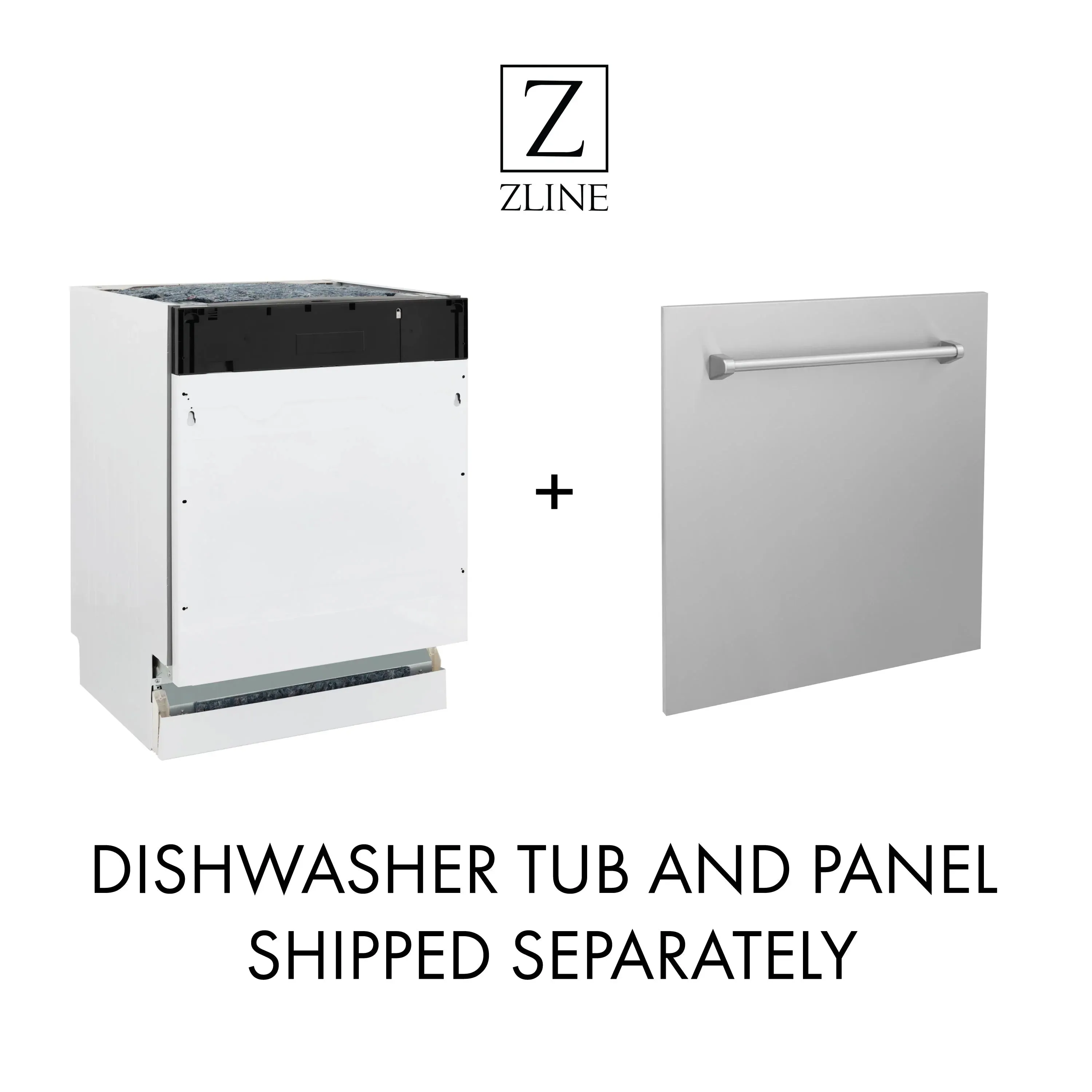 ZLINE 5-Piece Appliance Package - 48-Inch Rangetop, Refrigerator, 30-Inch Electric Wall Oven, 3-Rack Dishwasher, and Convertible Wall Mount Hood in Stainless Steel (5KPR-RTRH48-AWSDWV)