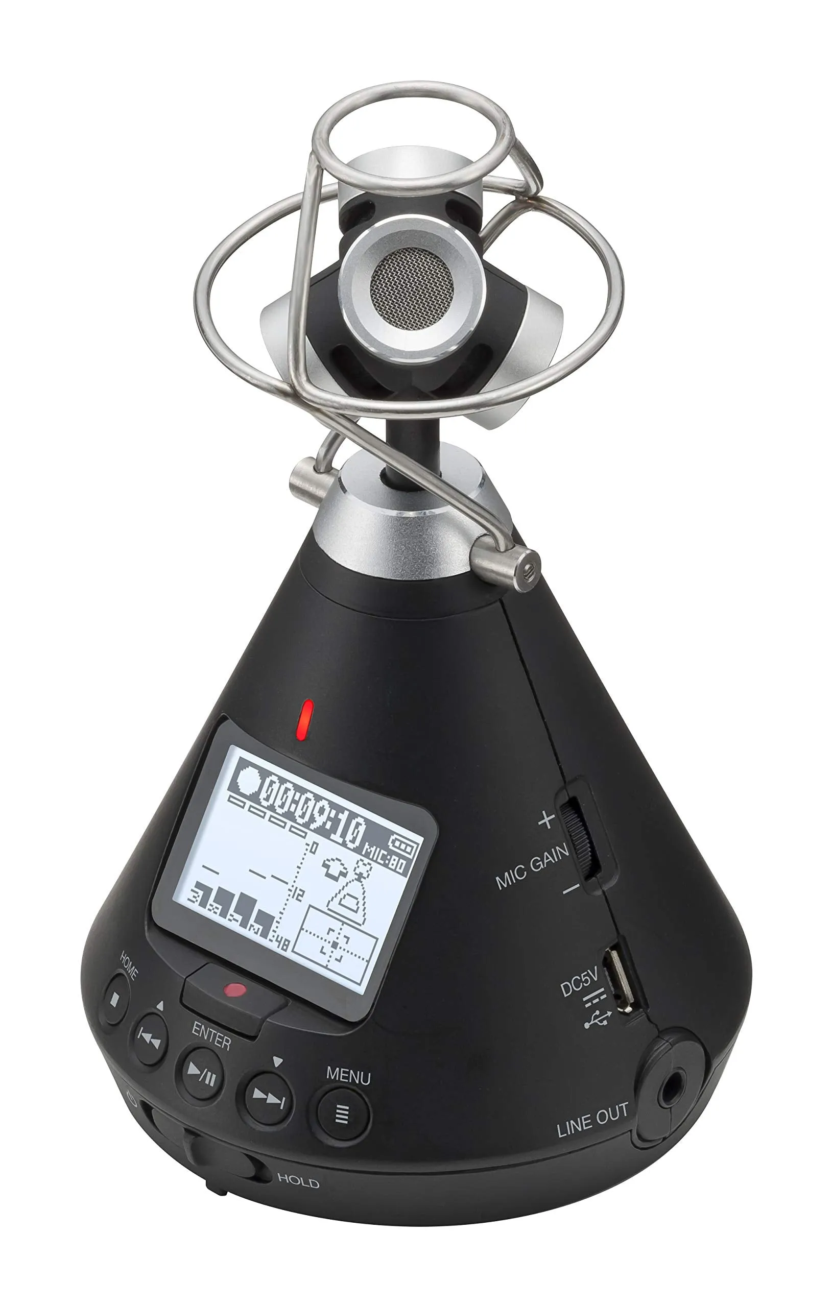 Zoom H3-VR 360° Audio Recorder, Records Ambisonics, Binaural, and Stereo, Battery Powered, Records to SD Card, Wireless Control, for VR & Surround Sound Video, Music, and Streaming